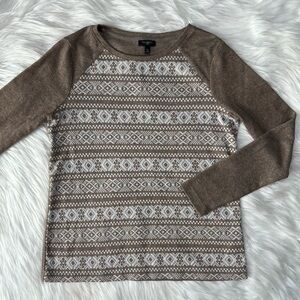 Talbots Fair Isle Print Sweater‎